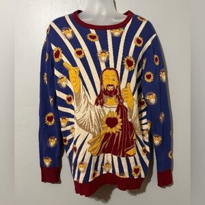 Jay & Silent Bob Reboot Dogma Buddy Christ Sweater Kevin Smith Authentic XL Rare